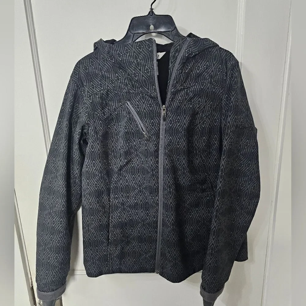 Columbia gray and black jacket. Sz large,  excellent condition